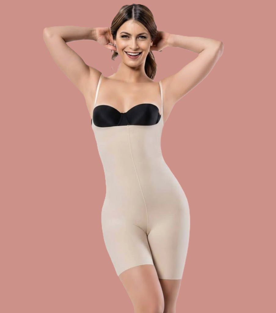 High Waist Shapewear Shorts with Straps, Premium