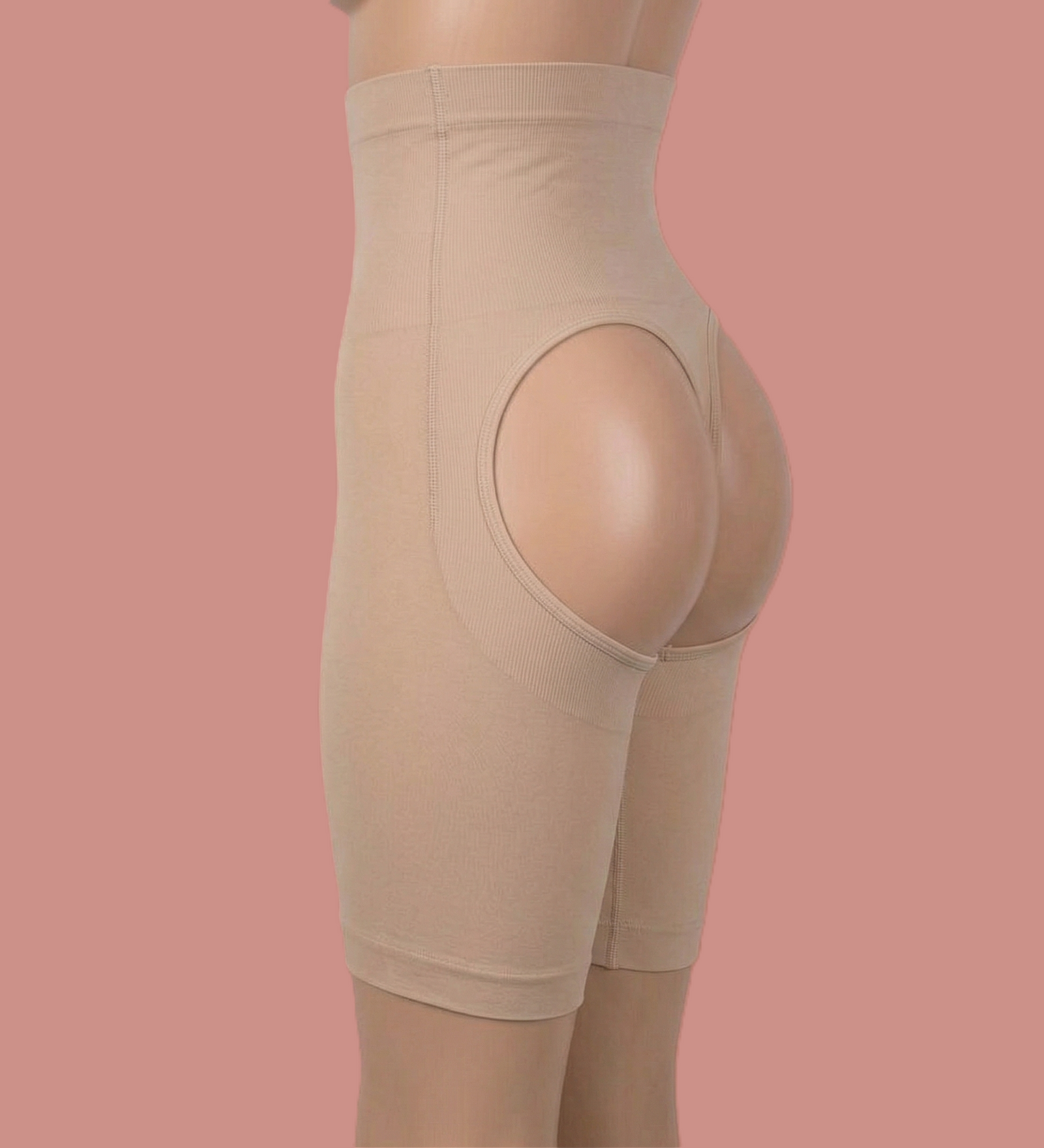 High Waist Shapewear Short, Butt Restorative, Regular