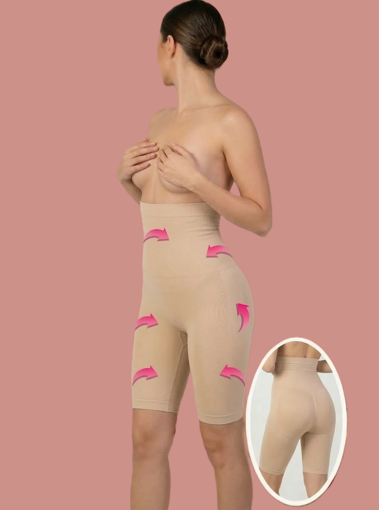 High Waist Shapewear Short, Regular