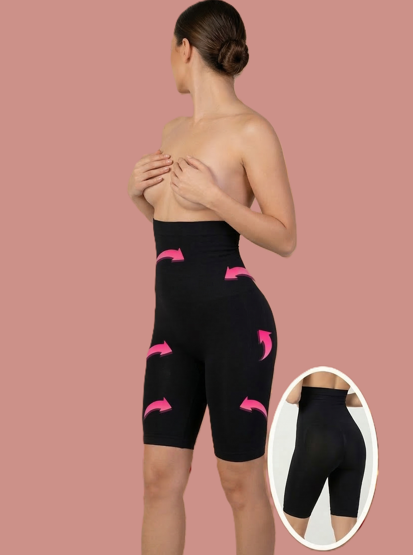 High Waist Shapewear Short, Regular