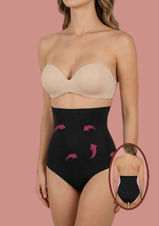 High Waist Shapewear Slip mit Lifting Struktur, Regular